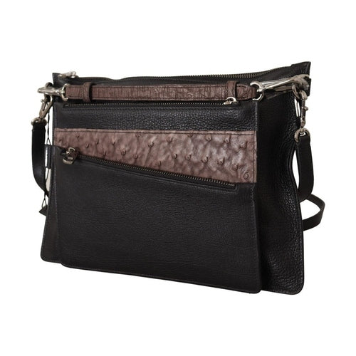 Dolce & Gabbana Black Exotic Leather Shoulder Sling Alta Sartoria Bag