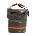 Dolce & Gabbana Cotton Men Large Fabric Green Shopping Tote Bag