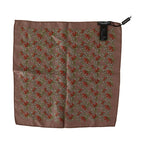 Dolce & Gabbana Brown Carrots Print Silk Handkerchief