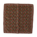 Dolce & Gabbana Brown Carrots Print Silk Handkerchief
