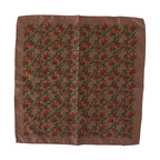 Dolce & Gabbana Brown Carrots Print Silk Handkerchief