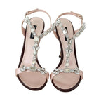 Dolce & Gabbana Pink Crystals Heels Keira Sandals