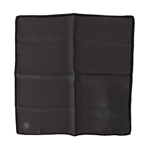 Dolce & Gabbana Gray 100% Silk Square Handkerchief Gray 100% Silk Square Handkerchief
