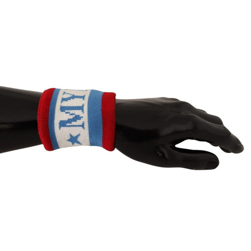 Dolce & Gabbana Multicolor King Of My Life Cashmere Wristband