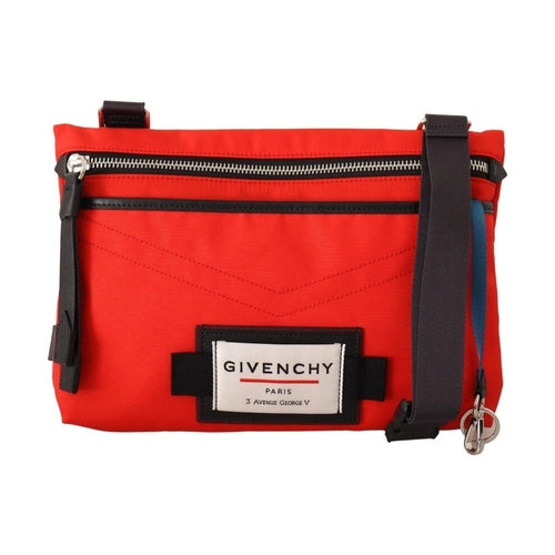 Givenchy Red Polyamide Downtown Flat Crossbody Bag