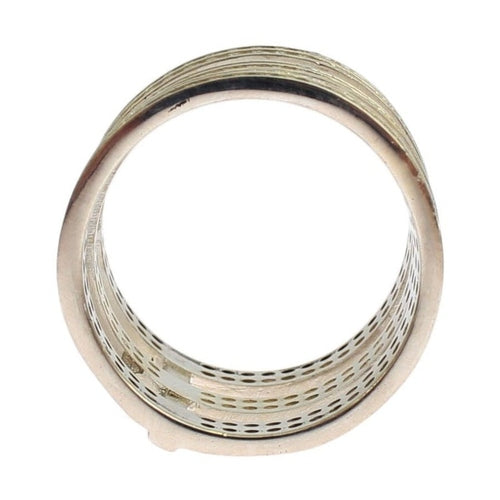 Nialaya Authentic Womens Clear CZ 925 Sterling Silver Ring