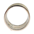 Nialaya Authentic Womens Clear CZ 925 Sterling Silver Ring