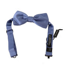 Dolce & Gabbana Purple 100% Silk Adjustable Neck Papillon Bow Tie
