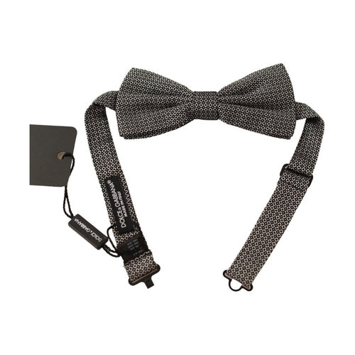 Dolce & Gabbana Multicolor Patterned Adjustable Neck Papillon Bow Tie