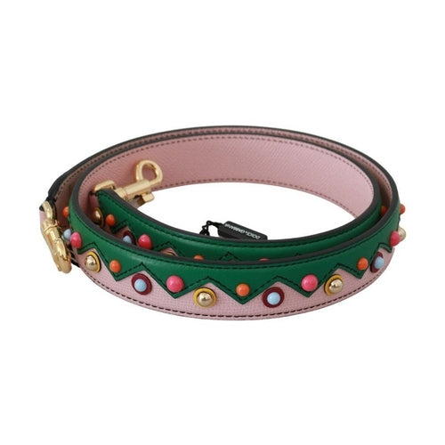 Dolce & Gabbana Shoulder Strap Leather Pink Handbag Accessory