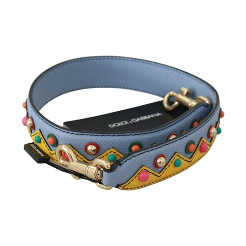 Dolce & Gabbana Blue Handbag Accessory Shoulder Strap Leather