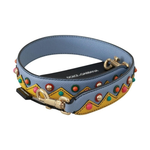 Dolce & Gabbana Blue Handbag Accessory Shoulder Strap Leather