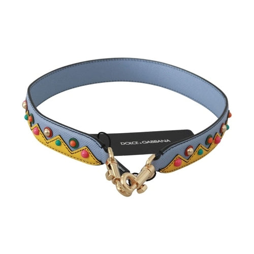 Dolce & Gabbana Blue Handbag Accessory Shoulder Strap Leather