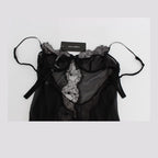 Dolce & Gabbana Black Silk Lace Babydoll Lingerie Top