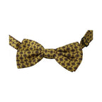 Dolce & Gabbana Yellow Pattern Silk Adjustable Neck Tie
