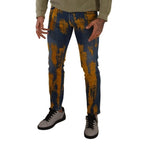 Dolce & Gabbana Blue Yellow Dye Cotton Skinny Men Denim Jeans