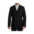 Dolce & Gabbana Black Polka Dotted Cotton Blazer Jacket