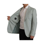 Dolce & Gabbana Light Green Cashmere Silk Blazer