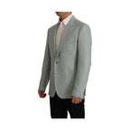 Dolce & Gabbana Light Green Cashmere Silk Blazer