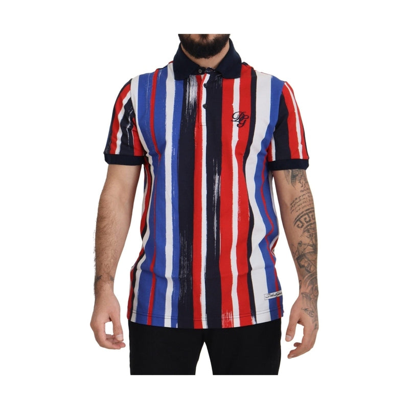 Dolce & Gabbana Multicolor Cotton Polo Top T-shirt