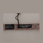 Dolce & Gabbana Gray Fantasy Print Adjustable Neck Papillon Bow Tie