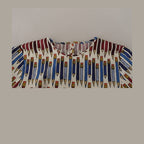 Dolce & Gabbana White Pencil Print Cotton T-shirt Blouse