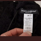 Dolce & Gabbana Black Floral Lace Pullover Sicily Blouse