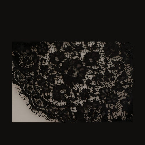 Dolce & Gabbana Black Floral Lace Pullover Sicily Blouse