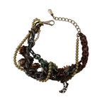 Dolce & Gabbana Gold Brass Sicily Floral Crystal Statement Necklace