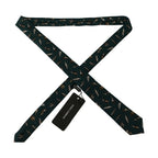 Dolce & Gabbana Black Bottle Fantasy Print Silk Adjustable Accessory Tie