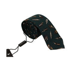 Dolce & Gabbana Black Bottle Fantasy Print Silk Adjustable Accessory Tie