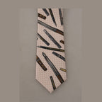 Dolce & Gabbana Pink Pen Dots Print 100% Silk Adjustable Neck Accessory Tie