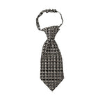 Dolce & Gabbana Black White Geometric 100% Silk Adjustable Accessory Tie
