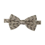 Dolce & Gabbana Gray 100% Silk Adjustable Neck Papillon Bow Tie