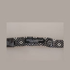 Dolce & Gabbana Black white 100% Silk Adjustable Neck Papillon Tie