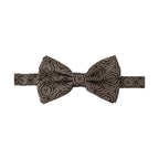 Dolce & Gabbana Black white 100% Silk Adjustable Neck Papillon Tie