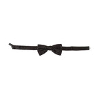 Dolce & Gabbana Gray Polka Dot 100% Silk Neck Papillon Tie