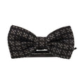 Dolce & Gabbana Black White Polka Dot 100% Silk Neck Papillon Tie