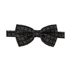 Dolce & Gabbana Black White Polka Dot 100% Silk Neck Papillon Tie