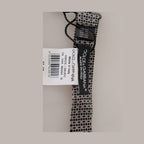 Dolce & Gabbana Black White Flower Pattern Silk Neck Papillon Tie
