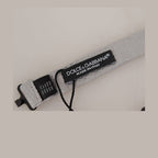 Dolce & Gabbana Gray 100% Silk Adjustable Neck Papillon Tie