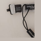 Dolce & Gabbana Gray 100% Silk Adjustable Neck Papillon Tie