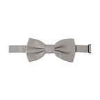 Dolce & Gabbana Gray 100% Silk Adjustable Neck Papillon Tie
