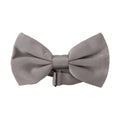 Dolce & Gabbana Gray 100% Silk Adjustable Neck Papillon Tie