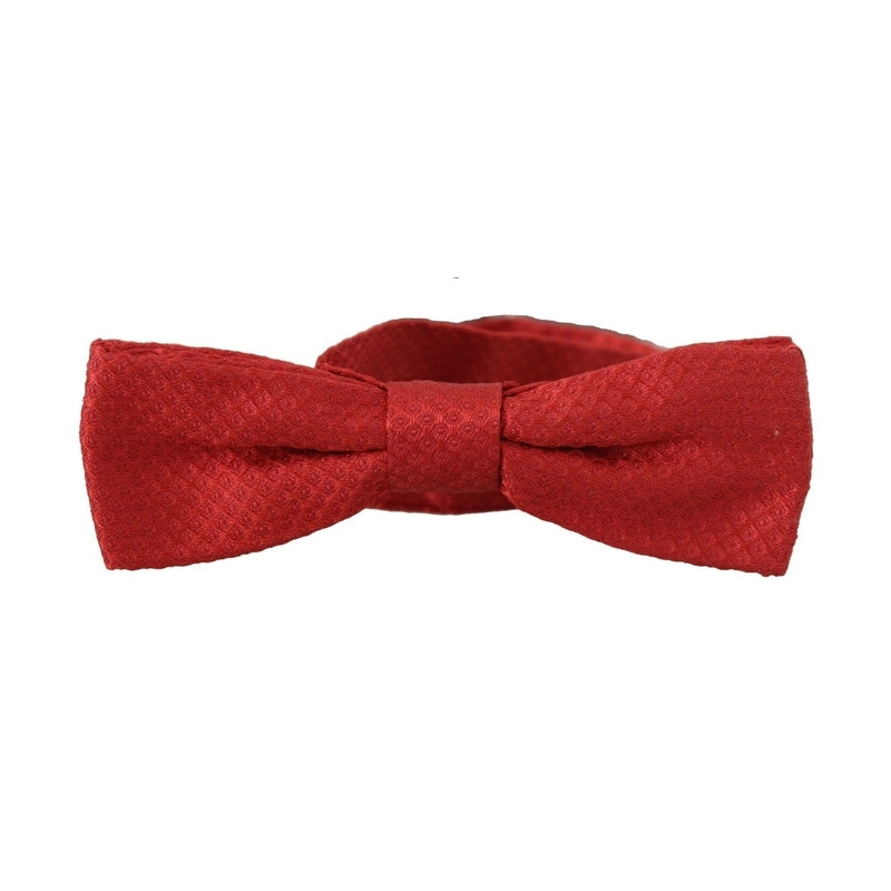 Dolce & Gabbana Red 100% Silk Adjustable Neck Papillon Tie