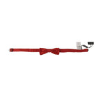 Dolce & Gabbana Red 100% Silk Adjustable Neck Papillon Tie