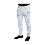 Dolce & Gabbana White Blue Denim Cotton Jeans Stretch Skinny Fit Pant