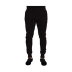 Dolce & Gabbana Brown Cashmere Trousers Bottoms Drawstring Pants