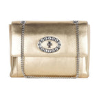 Blumarine Gold Leather Shoulder Women Bag