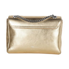 Blumarine Gold Leather Shoulder Women Bag